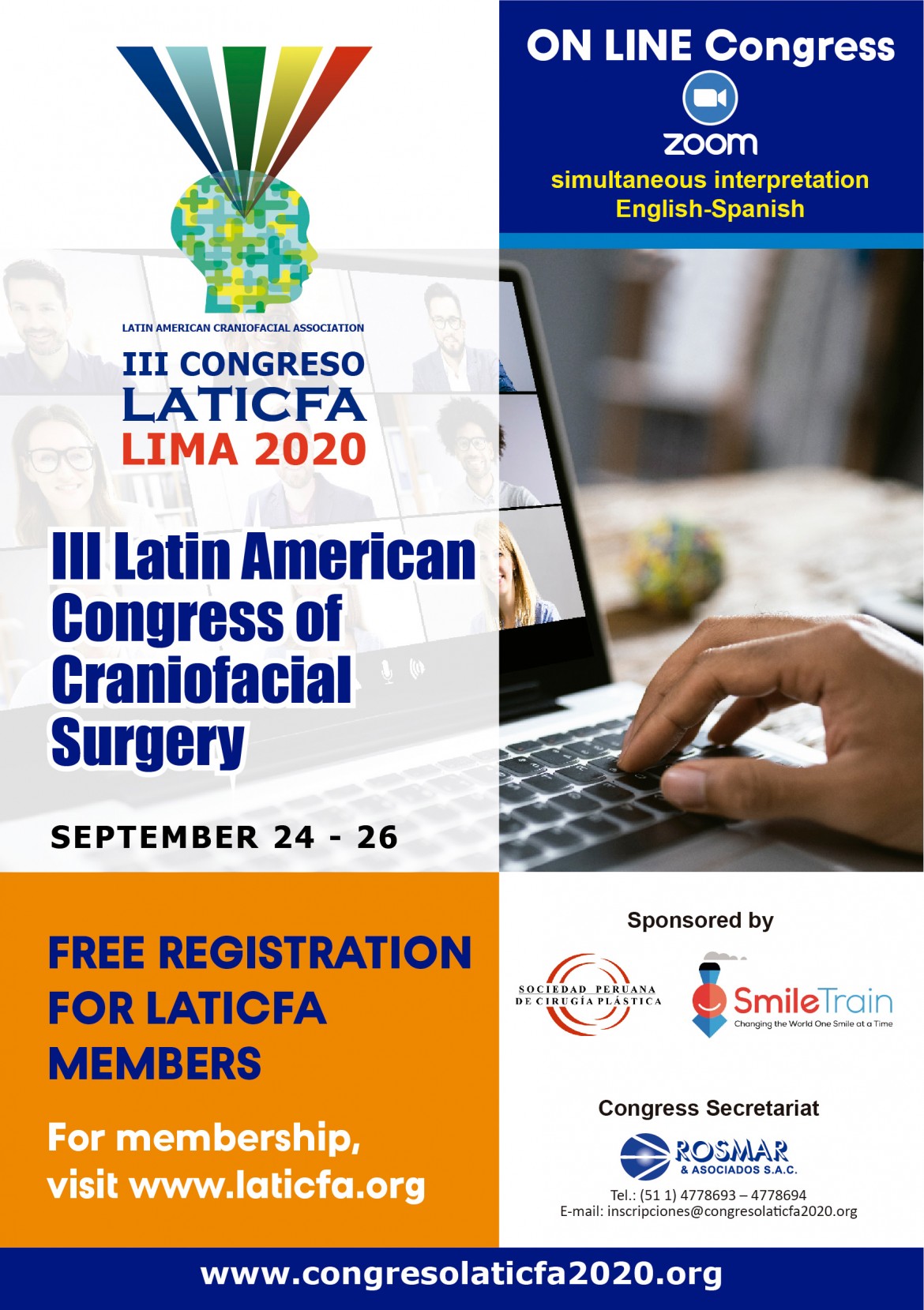 Latin American Craniofacial Association (LATICFA) organiza el “III Latin American Congress of Craniofacial Surgery” - Dr. Carlos Giugliano