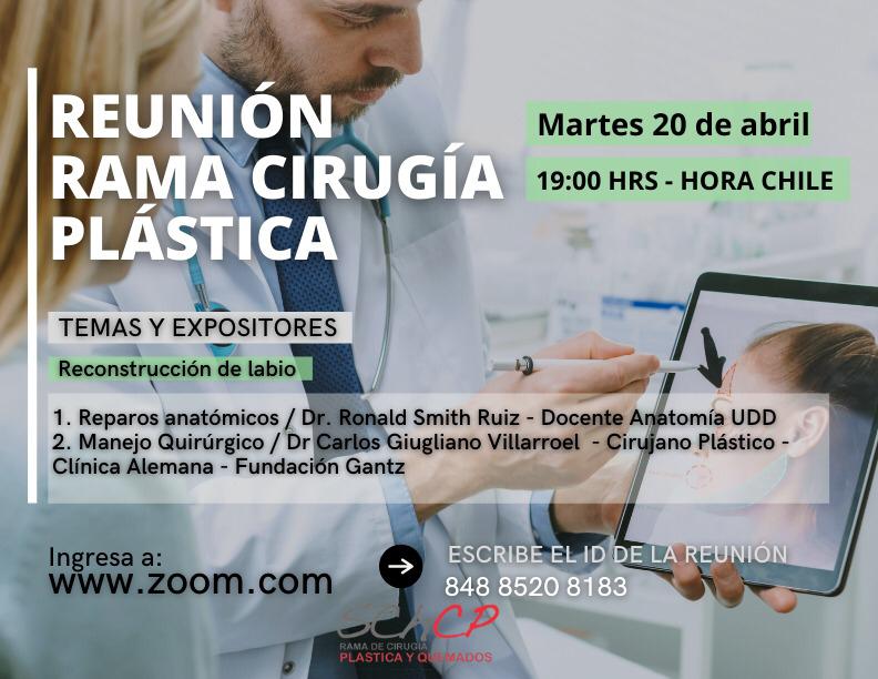 Reunión Científica Internacional, Rama de Cirugía Plástica y Quemados de Sociedad Chilena de Cirugía Pediátrica - Dr. Carlos Giugliano