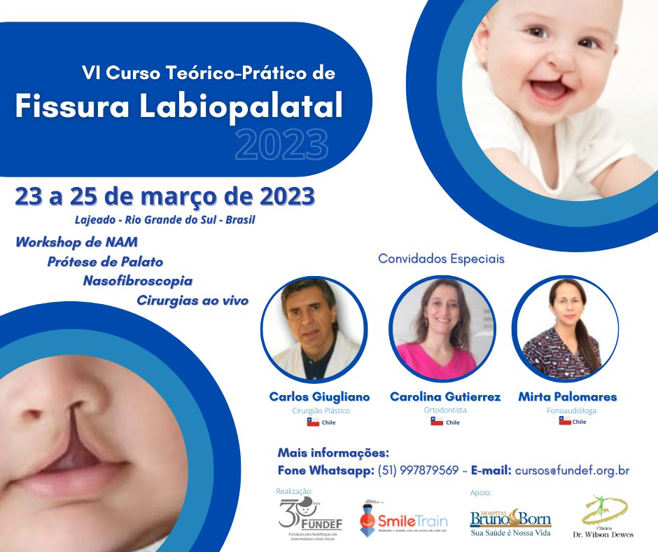 Dr. Carlos Giugliano participará en VI Curso Teórico - Práctico de Fisura Labiopalatina en Brasil